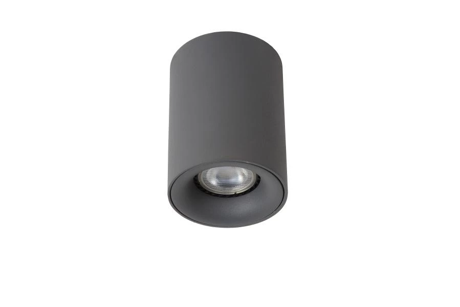 Lucide BENTOO-LED - Spot plafond - Ø 8 cm - LED Dim. - GU10 - 1x5W 3000K - Gris - éteint
